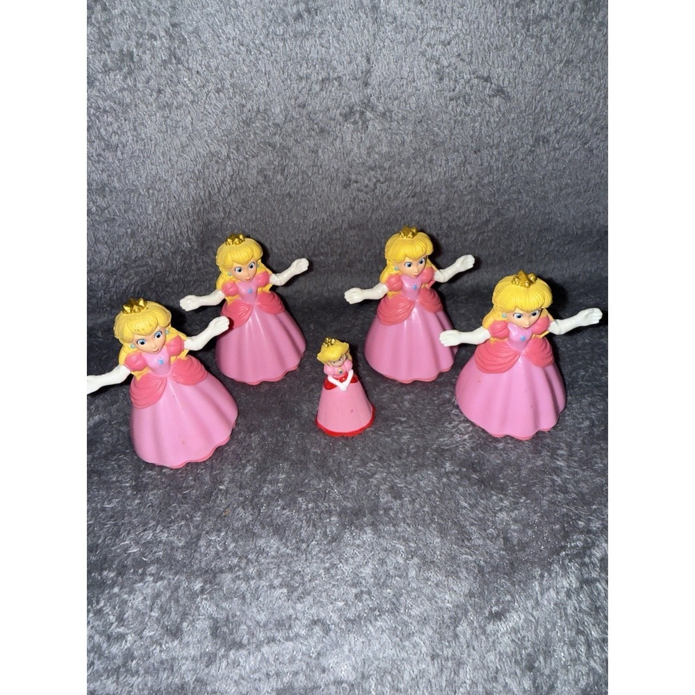 Super Mario Bros Princess Peach Toy Lot Figure Cake Topper